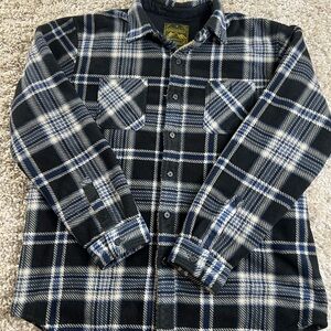 Anchorage Expedition Navy and Beige Fleece Jacket Sherpa lined